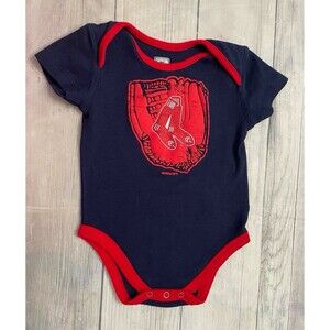 MLB Boston Red Sox Baseball Baby Toddler Onesie Bodysuit Outfit, Size 18 months
